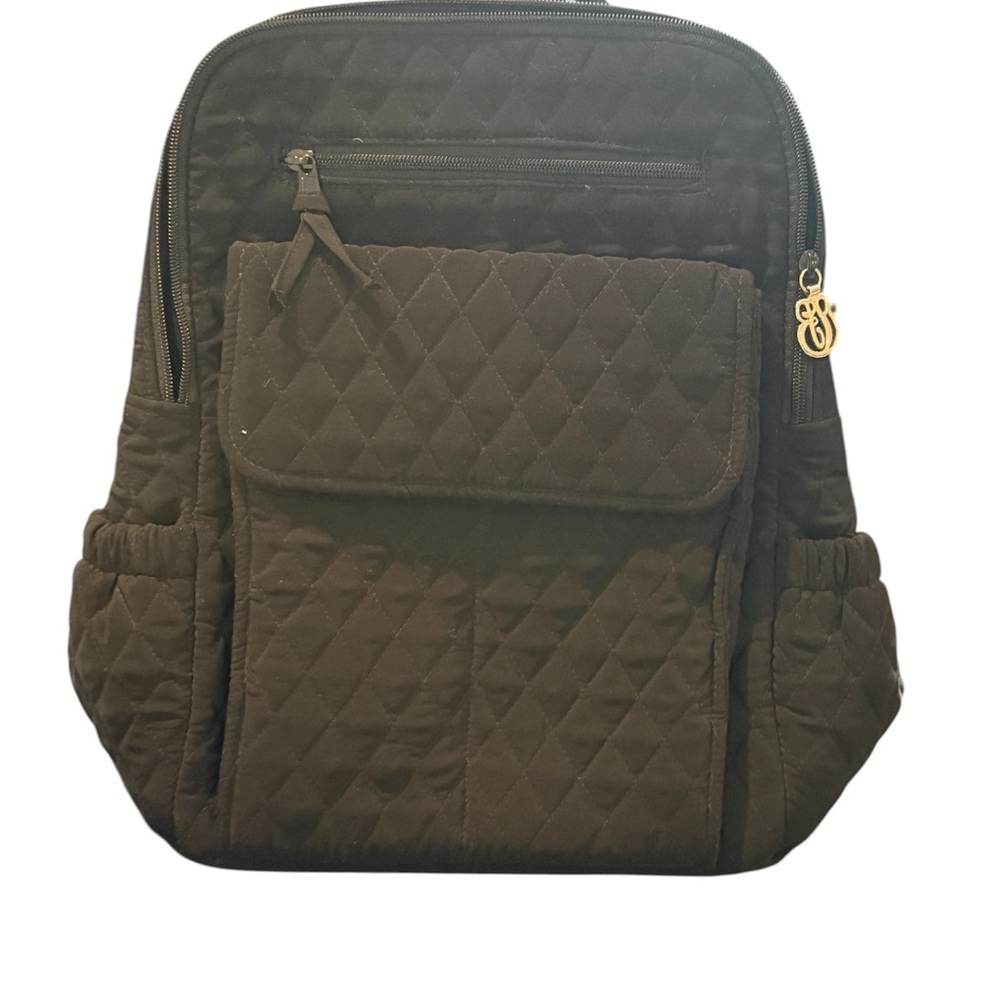 Vera Bradley Quilted Black Backpack